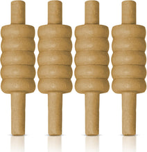 Load image into Gallery viewer, ND Sports Wooden Cricket Bails Set – 4-Piece Set of Premium English Ash Bails for Training &amp; Match Play – Ideal for Cricket Balls and Cricket Practice