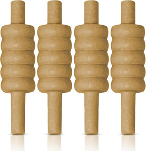 ND Sports Wooden Cricket Bails Set – 4-Piece Set of Premium English Ash Bails for Training & Match Play – Ideal for Cricket Balls and Cricket Practice