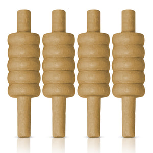 ND Sports Wooden Cricket Bails Set – 4-Piece Set of Premium English Ash Bails for Training & Match Play – Ideal for Cricket Balls and Cricket Practice