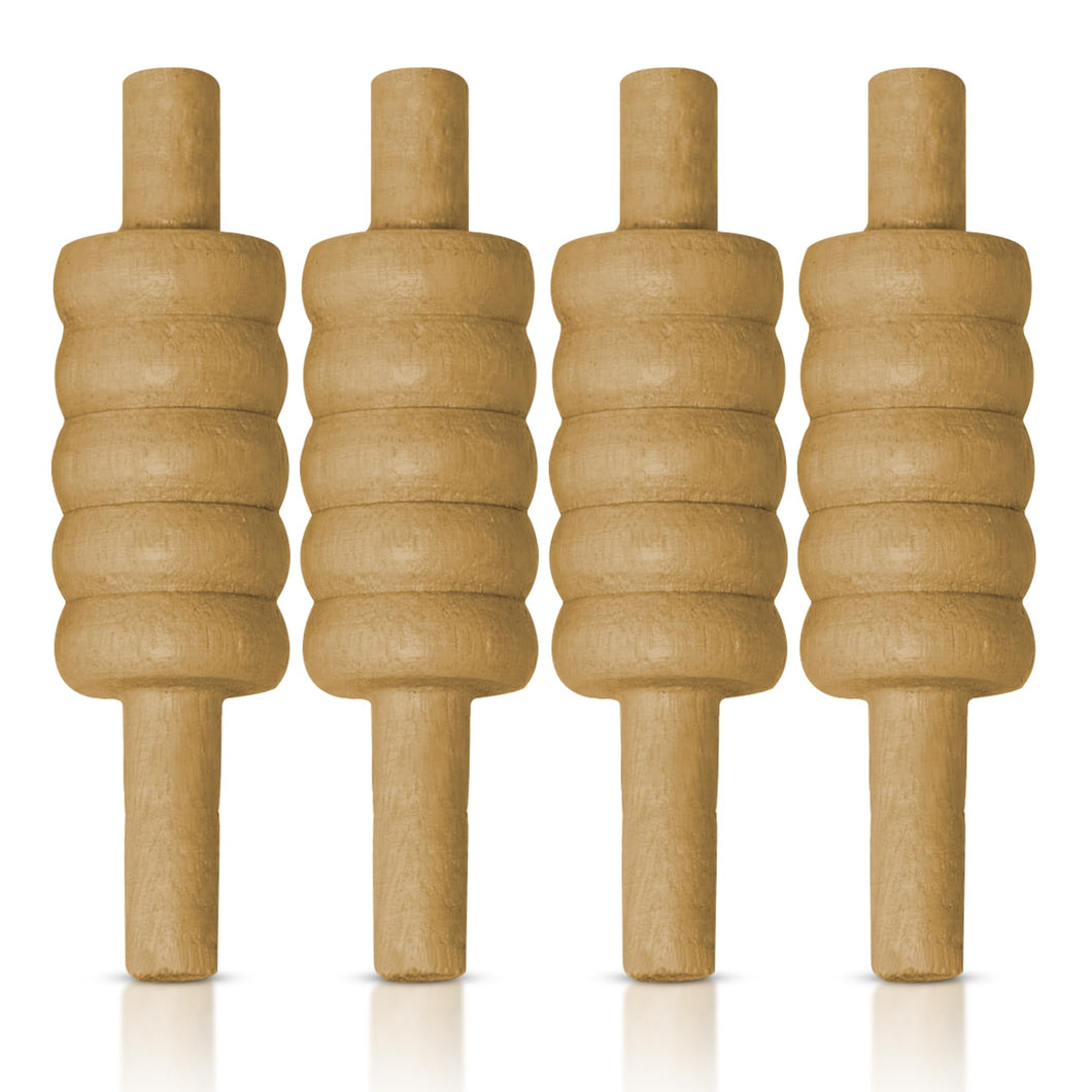 ND Sports Wooden Cricket Bails Set – 4-Piece Set of Premium English Ash Bails for Training & Match Play – Ideal for Cricket Balls and Cricket Practice