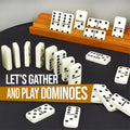 ND Sports Premium Double Six & Nine Dominoes Set – Classic Family Board Game with Durable Domino Tiles & Wooden Storage Box – Fun Learning & Strategy Game for Kids, Adults & Seniors (Dimonoes Set 9)