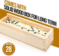 ND Sports Premium Double Six & Nine Dominoes Set – Classic Family Board Game with Durable Domino Tiles & Wooden Storage Box – Fun Learning & Strategy Game for Kids, Adults & Seniors (Dimonoes Set 9)