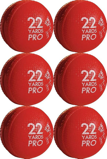 Incrediballs Training Practice Plastic Cricket Balls Red Senior Pk 6 UK