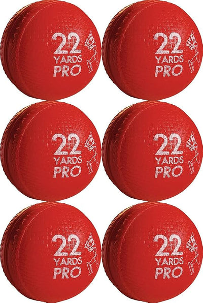 Incrediballs Training Practice Plastic Cricket Balls Red Senior Pk 6 UK