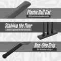 ND Sports Cricket Set - Plastic Stumps, Bat & Ball | Lightweight & Durable | Kids & Adults Backyard Cricket Game | Indoor & Outdoor Play | Portable & Fun Sports Kit