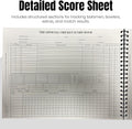 ND Sports Soft Cricket Scorebook – Wirebound Match Scorer Book with White Pages – 48 or 60 Innings – Easy-to-Use Layout with Summary & Declaration Sheets – Ideal for Clubs, Coaches & Schools