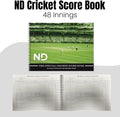 ND Sports Soft Cricket Scorebook – Wirebound Match Scorer Book with White Pages – 48 or 60 Innings – Easy-to-Use Layout with Summary & Declaration Sheets – Ideal for Clubs, Coaches & Schools