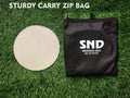 Full-Sized Pro Non Slip Flat Rubber Round Sports Marker Discs - Pack of 10 & 20 Flat Football Discs with Travel Bag - Flat Cones for Football Training