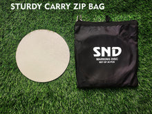 Load image into Gallery viewer, Full-Sized Pro Non Slip Flat Rubber Round Sports Marker Discs - Pack of 10 &amp; 20 Flat Football Discs with Travel Bag - Flat Cones for Football Training