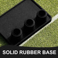 ND Sports Flexi Cricket Stumps - Rubber Base Cricket Wickets | Cricket Set | Junior & Senior Stumps | Springback Plastic Cricket Stumps Cricket Equipment Red Yellow