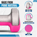 ND Sports Weights Dumbbells Set – Neoprene-Coated Hand Weights with Anti-Roll Design | Dumbbells Set for Women, Kids & Home Gym | Non-Slip Grip, Multi-Colour Pairs with Carry Case