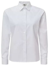 Load image into Gallery viewer, Girls White Blue Long Sleeve Uniform Blouse 22-48 Chest Buy 1 Get 1 Free UK