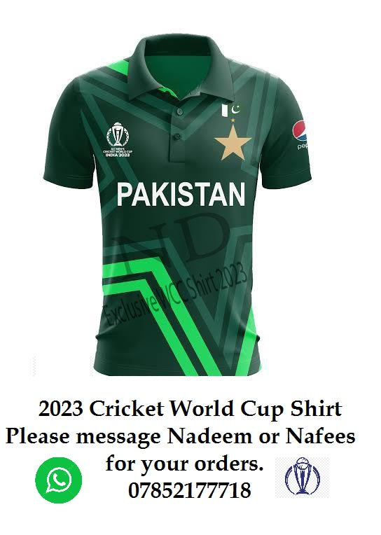 Pakistan Cricket 2023 World Cup Shirt OFFICIAL