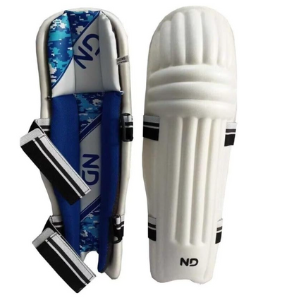 ND Cricket Batting Leg Guards Tendulkar Style Batsman Pads Boys Youths Mens Ambi UK