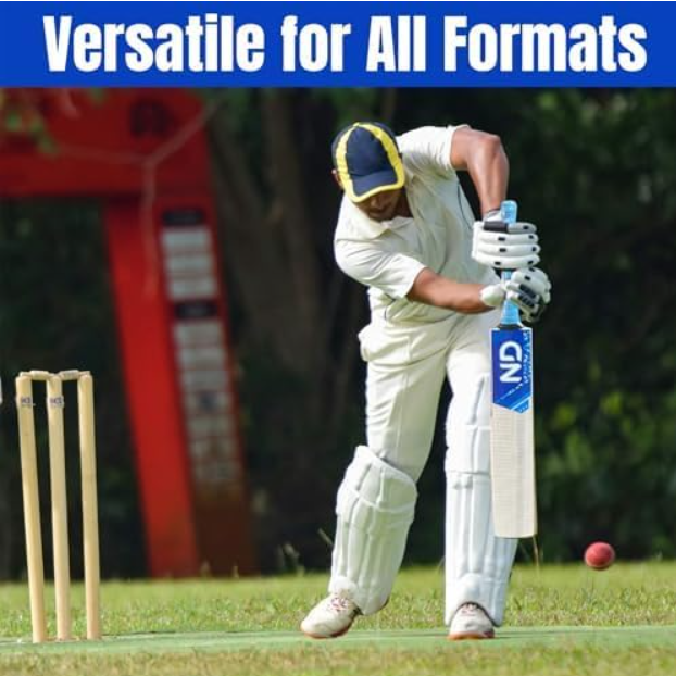 Cricket Bat – Professional-Grade Kashmir Willow Bat for All Formats | Lightweight & Durable | Ideal for Training & Matches