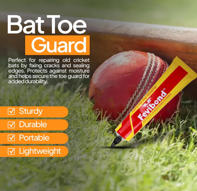 Cricket Bat Repair 7-Piece Kit, Complete Bat Maintenance & Protection Set with Mallet, Bat Cone, Toe Guards, Sandpaper, Glue, Fiberglass Tape & Replacement Grips