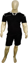 Load image into Gallery viewer, Football Refree Kit Shirts + Shorts, Full Sleeves, Rugby Hockey Refree&#39;s Shirt &amp; Shorts Kit Uniform Sports Kit