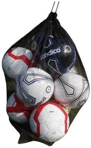 20 Ball Red Mesh Carry Sack Football/Netball Carry Bag Netbag With Drawstring Closure