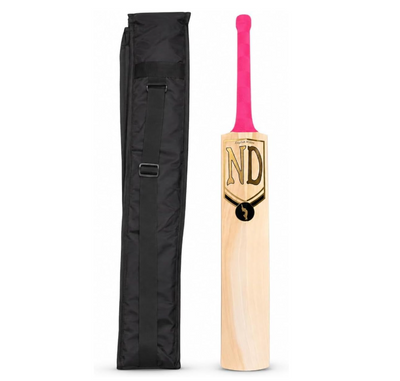ND SPORTS English Willow Cricket Bat | Grade 1 Professional Cricket Bat | Pre-Knocked Short Handle |Approx 2.53–2.62 lbs | Ideal for Hard Ball Cricket