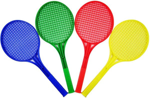Kids Sports Fun Short Tennis Rackets Plastic Pack of 4