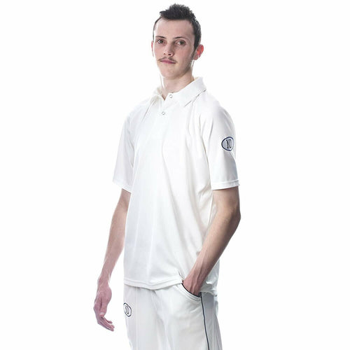 ND Pro Player Whites Plain Cricket Shirt Mens Youth Boys Junior Age 4 Yrs-Xxl UK