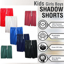 Load image into Gallery viewer, Boys Girls &amp; Adults Shadow Stripe School Sports Football Rugby PE Shorts