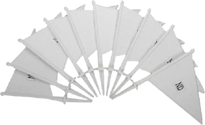 ND Cricket Plastic Ground Marker Boundary Flags Set Of 10