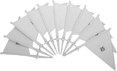 ND Cricket Plastic Ground Marker Boundary Flags Set Of 10