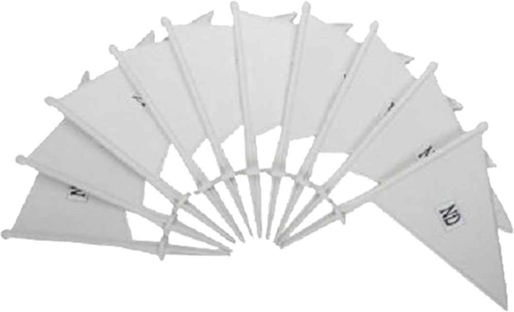 ND Cricket Plastic Ground Marker Boundary Flags Set Of 10