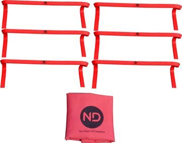 Flat Agility Training Football Hurdles 9" Inch Red