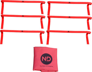 Flat Agility Training Football Hurdles 9" Inch Red
