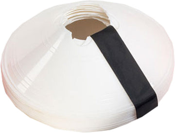 ND Field Marker Saucer Cones Training Set Of 25 2" White