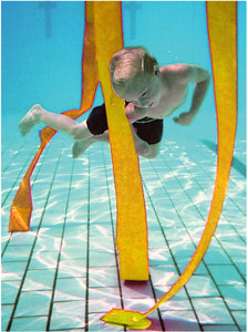ND Kids Swimming Pool Diving Slalom Strip Set Of 4 Yellow