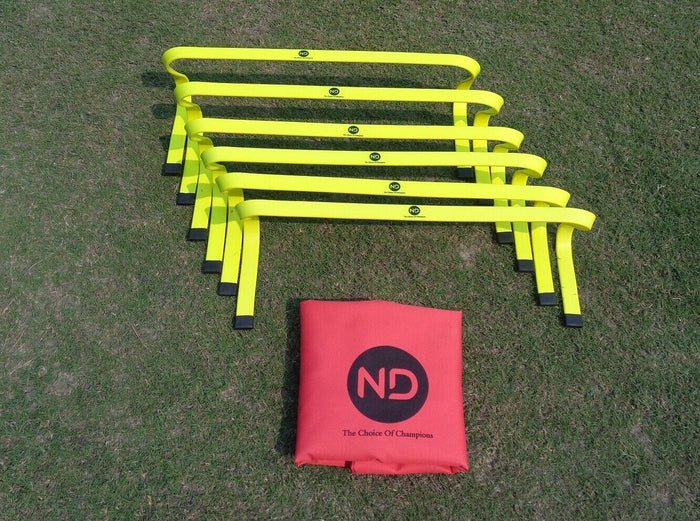 Flat Agility Training Football Hurdles 6" Inch Yellow